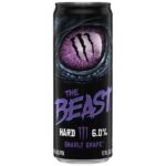 Monster The Beast Hard Gnarly Grape 355 ml. Monster The Beast Hard Gnarly Grape è una delle varianti più originali della linea The Beast, la gamma di bevande alcoliche prodotta da Monster Brewing. Questa versione offre un ricco sapore di uva matura, con note dolci e fruttate perfettamente bilanciate da una piacevole effervescenza. Il risultato è una bevanda fresca, intensa e dal finale pulito, ideale per aperitivi, feste o serate con gli amici.