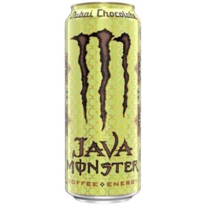 Lasciati conquistare dalla nuova Monster Java Dubai Chocolate, una delle novità più attese della linea Java Monster. Ispirata al famosissimo Dubai Chocolate, questa versione combina il gusto intenso del caffè premium, il sapore avvolgente del cioccolato al latte, una delicata nota di pistacchio e il caratteristico tocco croccante del kataifi, creando un'esperienza cremosa e irresistibile.