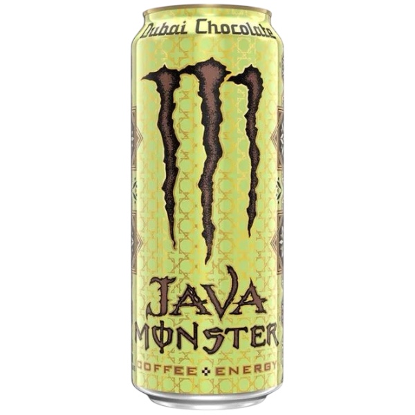 Lasciati conquistare dalla nuova Monster Java Dubai Chocolate, una delle novità più attese della linea Java Monster. Ispirata al famosissimo Dubai Chocolate, questa versione combina il gusto intenso del caffè premium, il sapore avvolgente del cioccolato al latte, una delicata nota di pistacchio e il caratteristico tocco croccante del kataifi, creando un'esperienza cremosa e irresistibile.