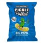 Van Holtens Pickle Puffed Snacks Big Papa 50 gr. Van Holten's Pickle Puffed Snacks Big Papa porta il gusto dell'iconico Big Papa Pickle in una versione completamente nuova: uno snack soffiato leggero, croccante e incredibilmente saporito. Realizzati con farina di lenticchie rosse e mais, questi puff sono cotti al forno e non fritti, offrendo una consistenza ariosa e un gusto deciso ispirato ai celebri cetriolini americani all'aneto (Dill Pickle). Il profilo aromatico unisce l'acidità dell'aceto, la freschezza dell'aneto e una piacevole sapidità che rende ogni morso irresistibile.