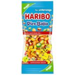 HARIBO Pico-Balla Veggie 175g. Le HARIBO Pico-Balla Veggie sono un mix irresistibile di caramelle gommose e confettiserie, con tante combinazioni di colori e gusti fruttati in un'unica confezione
