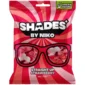 Shades By Niko Straight Up Strawberry sono morbide caramelle gommose al gusto di fragola, dalla caratteristica forma di occhiali.