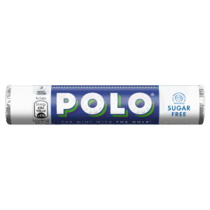 Polo Sugar Free Mint – 33,4 g Freschezza alla menta, senza zucchero! I Polo Sugar Free sono le iconiche caramelle alla menta con il caratteristico foro centrale, ideali per rinfrescare l'alito in qualsiasi momento della giornata.