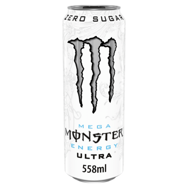 mega monster energy ultra 558 ml richiudibile uk Mega Monster Energy Ultra 558 ml Richiudibile UK Mega Monster Energy è la versione maxi della classica Monster Energy, con il caratteristico gusto Monster e una formula arricchita con taurina, L-carnitina, ginseng e vitamine del gruppo B. La lattina da 558 ml è richiudibile grazie allo speciale tappo Versione Regno Unito