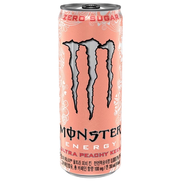 Scopri la Monster Energy Ultra Peachy Keen 355 ml, la Monster Ultra coreana dal colore rosa pesca! 🇰🇷 Una bevanda energetica frizzante con un delizioso gusto di pesca, senza zuccheri e con pochissime calorie. Perfetta per chi ama le energy drink fruttate e le edizioni internazionali di Monster!