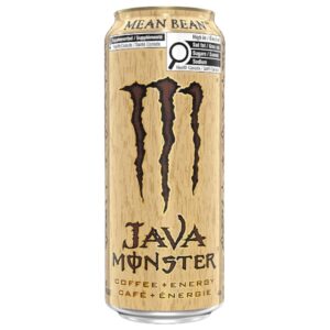 Monster Java Mean Bean unisce il gusto intenso del caffè alla cremosità del latte e alle note dolci della vaniglia. Una bevanda al caffè pronta da bere, arricchita con la miscela energetica Monster, ideale per chi ama il gusto del cappuccino e del caffè aromatizzato alla vaniglia.