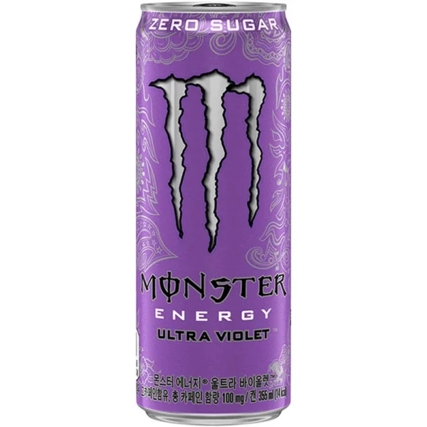 Scopri la Monster Energy Ultra Violet 355 ml, l'energy drink viola in versione coreana! 🇰🇷 Dal design psichedelico ispirato agli anni '70, offre un gusto fruttato e frizzante con note dolci e acidule, senza zuccheri. Una Monster Ultra perfetta per chi ama provare le versioni internazionali più