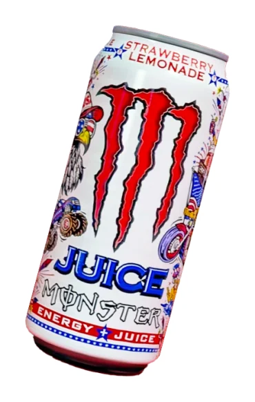 Monster Juice Strawberry Lemonade 473 ml. 🍋 Il Monster Juice Strawberry Lemonade  anticipa la direzione del nuovo Strawberry Lemonade Juice Monster: una bevanda della gamma Juice Monster con vera polpa di frutta.
